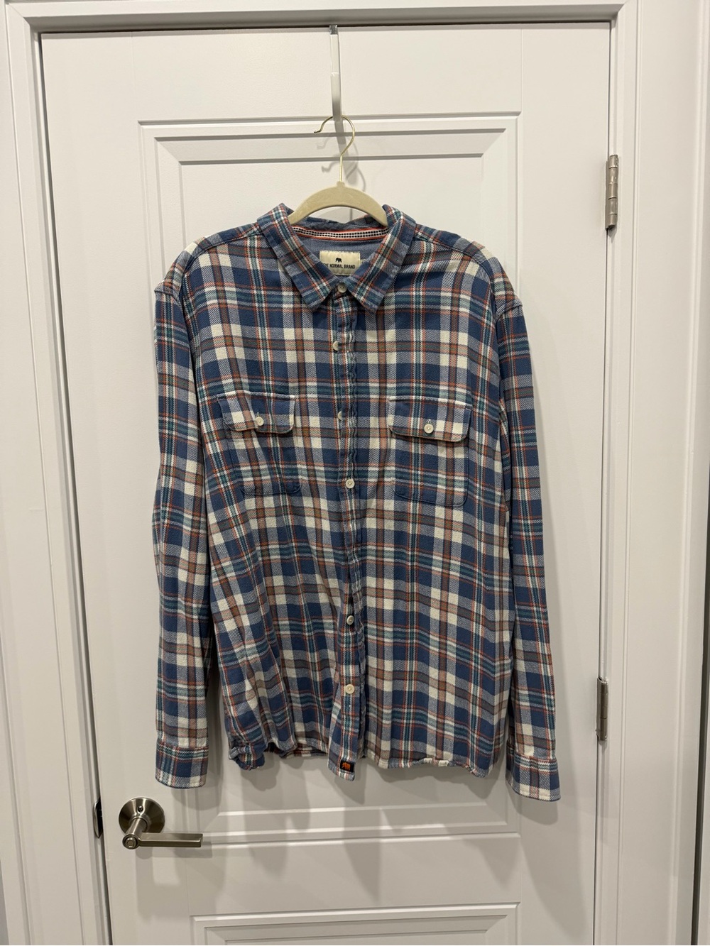 The Normal Brand Mountain Overshirt- Mineral Blue Mountain